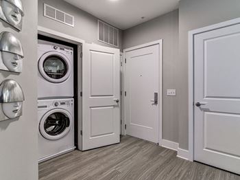 Full-size washer/dryer in each home